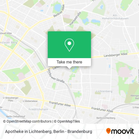 Карта Apotheke in Lichtenberg