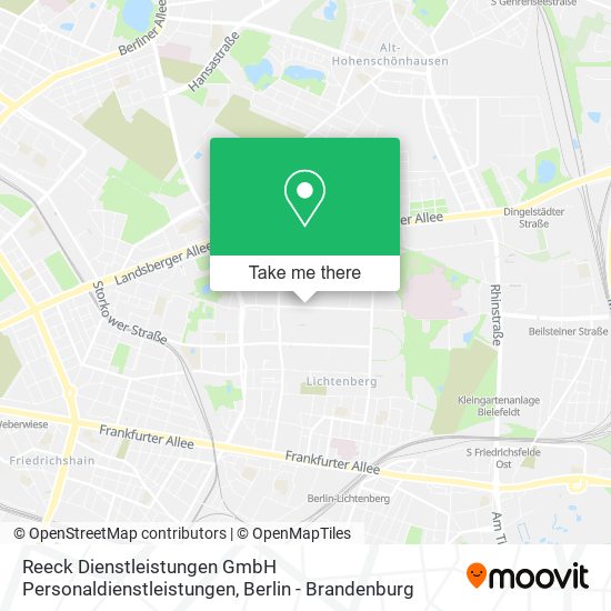 Reeck Dienstleistungen GmbH Personaldienstleistungen map