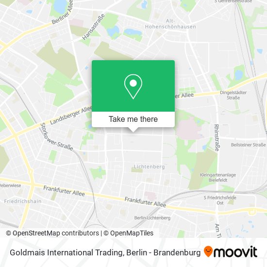 Goldmais International Trading map