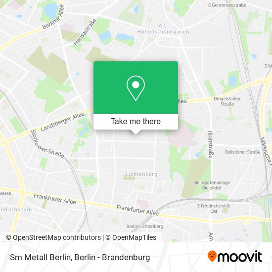 Sm Metall Berlin map