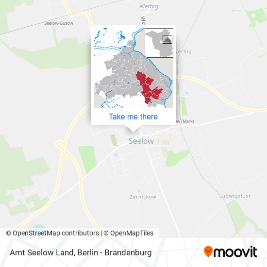 Amt Seelow Land map