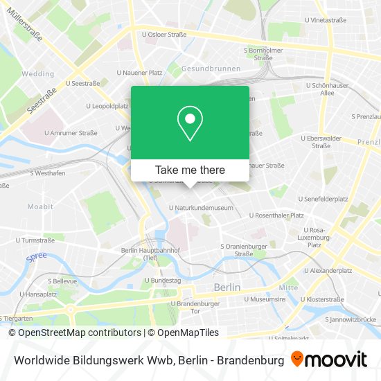 Worldwide Bildungswerk Wwb map