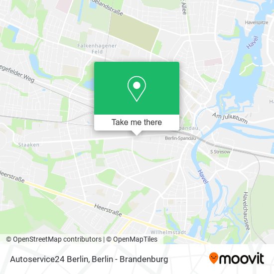 Autoservice24 Berlin map