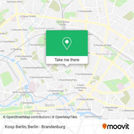 Kosp Berlin map
