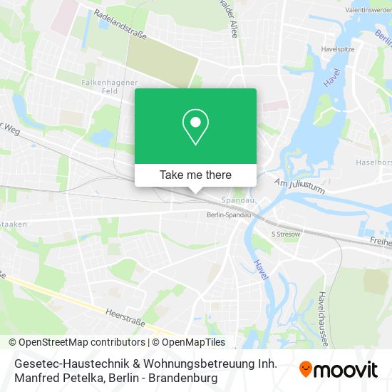 Карта Gesetec-Haustechnik & Wohnungsbetreuung Inh. Manfred Petelka