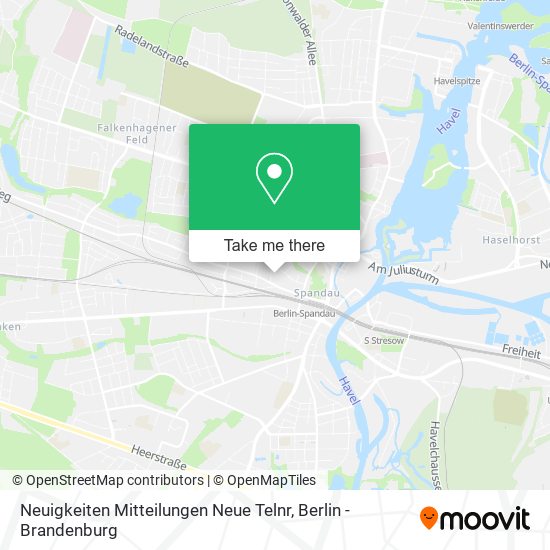 Карта Neuigkeiten Mitteilungen Neue Telnr