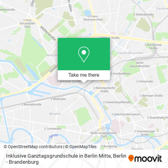 Карта Inklusive Ganztagsgrundschule in Berlin Mitte