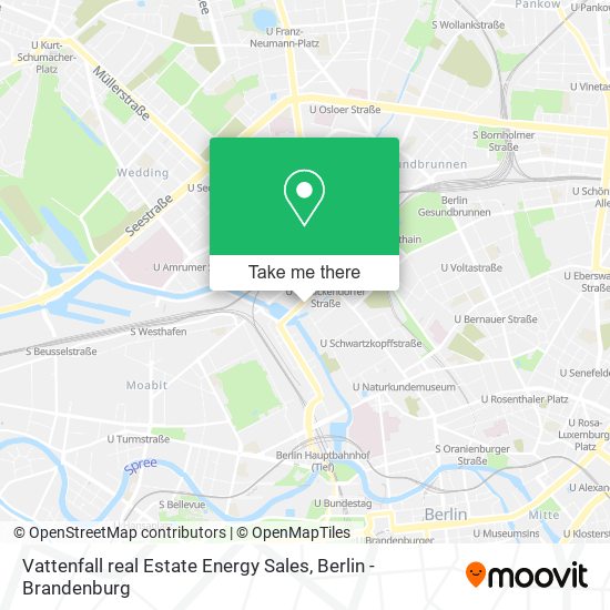 Vattenfall real Estate Energy Sales map