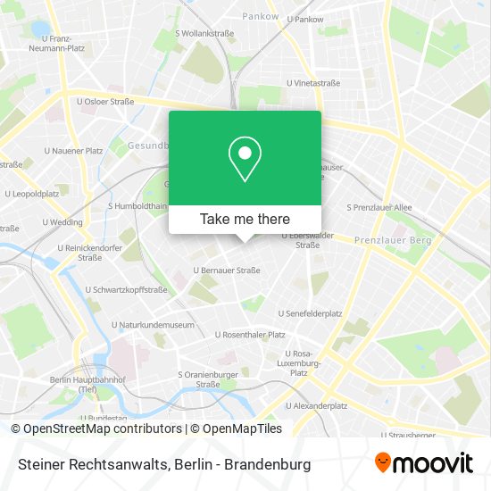 Steiner Rechtsanwalts map