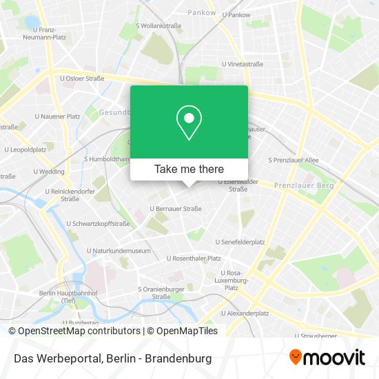 Das Werbeportal map