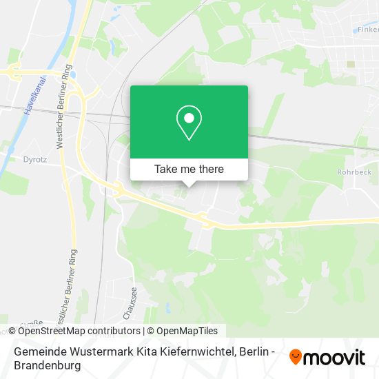 Gemeinde Wustermark Kita Kiefernwichtel map