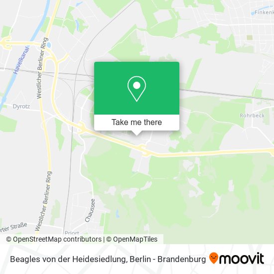 Beagles von der Heidesiedlung map