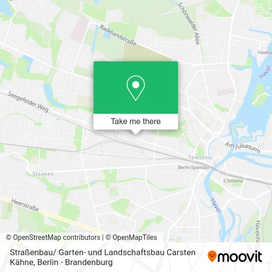 Карта Straßenbau/ Garten- und Landschaftsbau Carsten Kähne