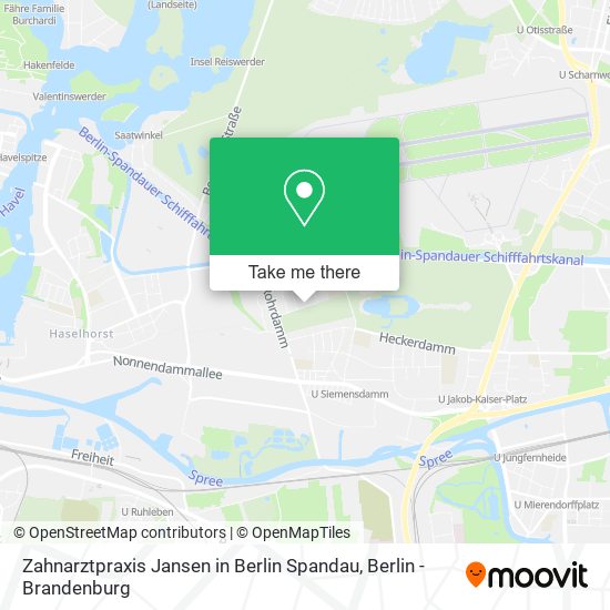 Zahnarztpraxis Jansen in Berlin Spandau map