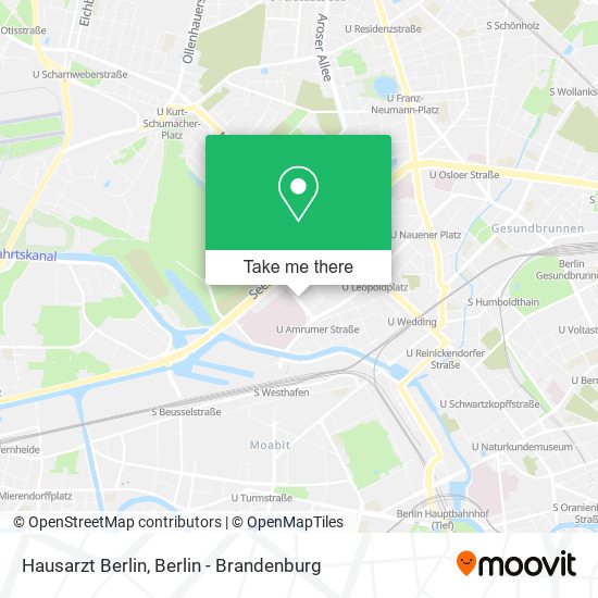 Hausarzt Berlin map