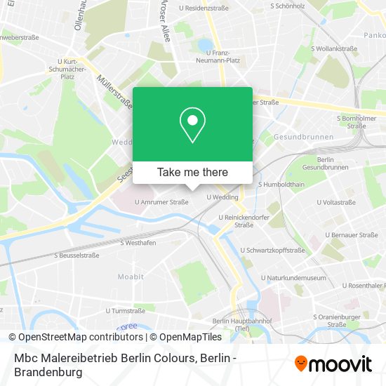 Карта Mbc Malereibetrieb Berlin Colours