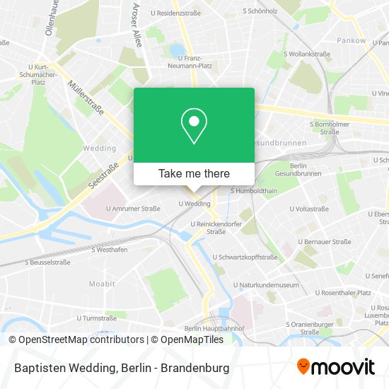 Baptisten Wedding map