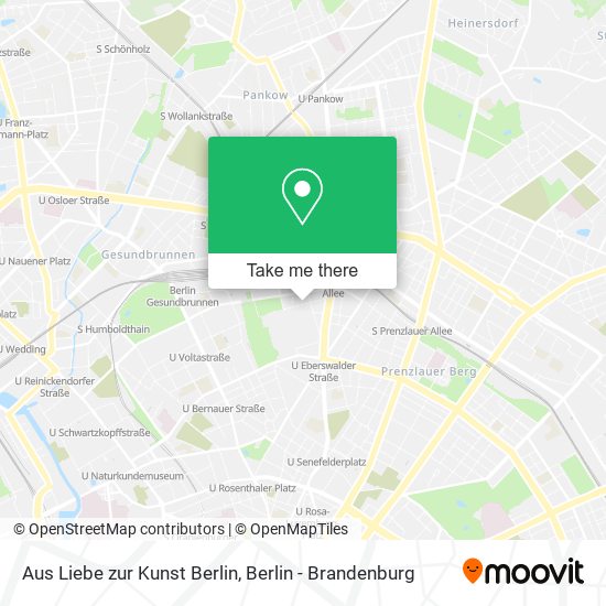 Карта Aus Liebe zur Kunst Berlin