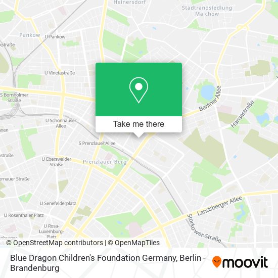 Blue Dragon Children's Foundation Germany map