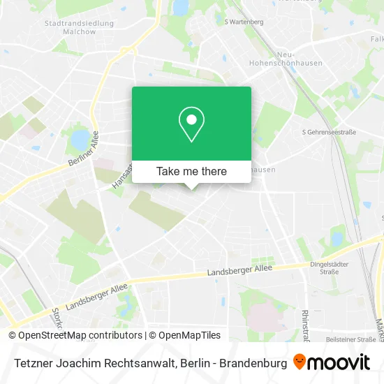Карта Tetzner Joachim Rechtsanwalt