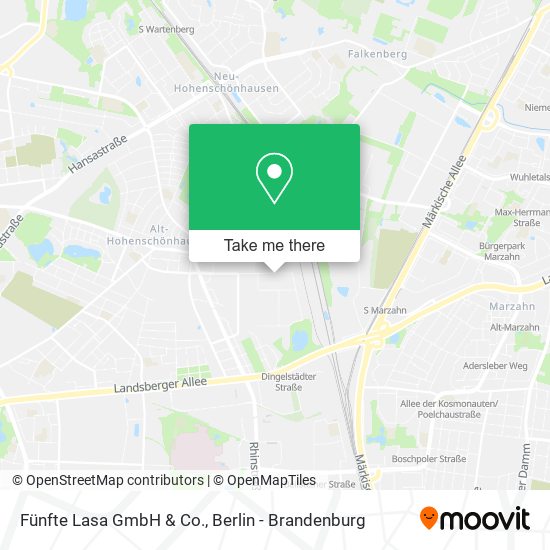 Fünfte Lasa GmbH & Co. map