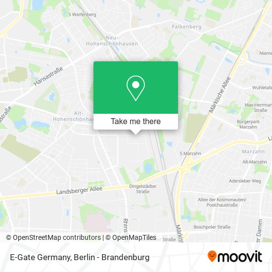 E-Gate Germany map