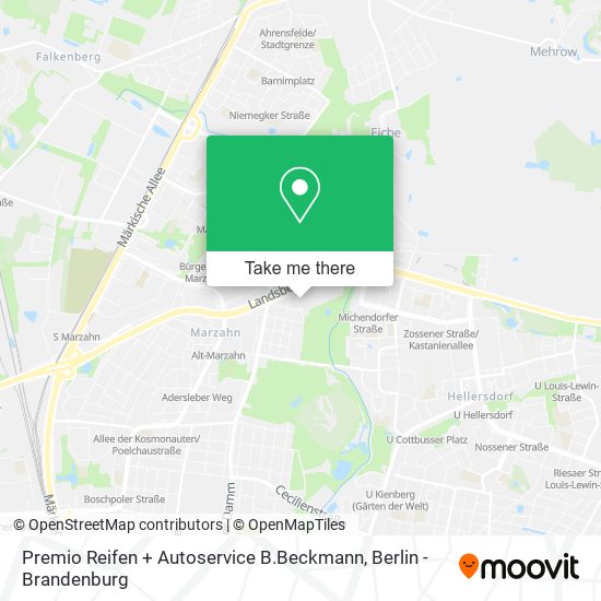 Premio Reifen + Autoservice B.Beckmann map