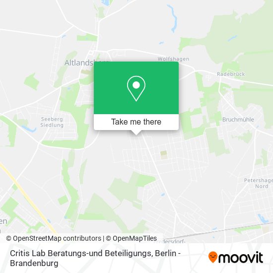 Critis Lab Beratungs-und Beteiligungs map