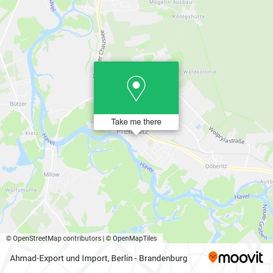 Ahmad-Export und Import map