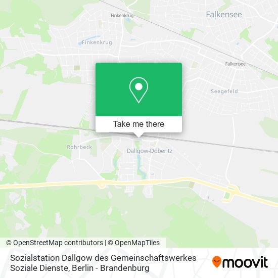 Карта Sozialstation Dallgow des Gemeinschaftswerkes Soziale Dienste