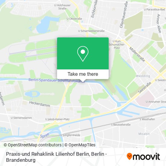 Praxis-und Rehaklinik Lilienhof Berlin map