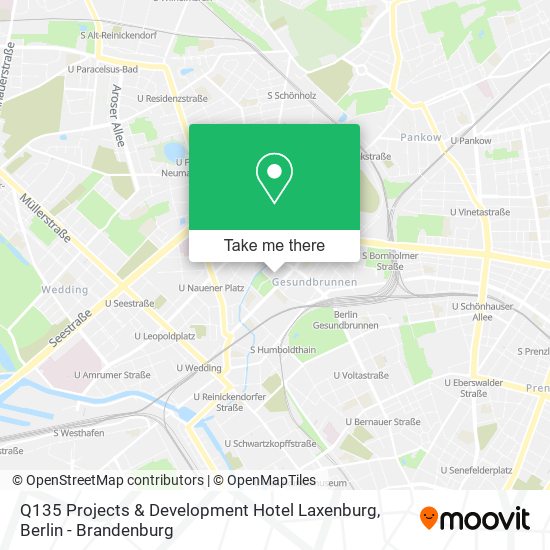 Q135 Projects & Development Hotel Laxenburg map