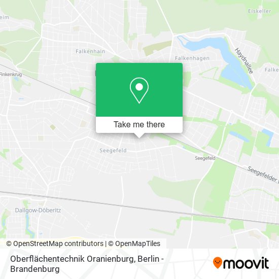 Oberflächentechnik Oranienburg map