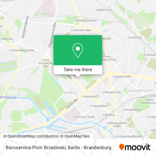 Карта Büroservice Piotr Brzezinski