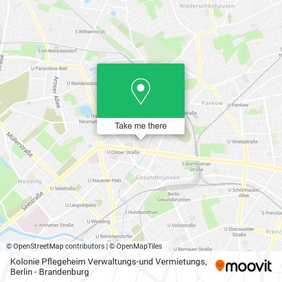 Карта Kolonie Pflegeheim Verwaltungs-und Vermietungs