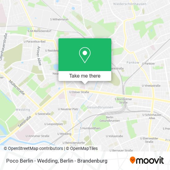 Карта Poco Berlin - Wedding