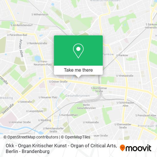 Карта Okk - Organ Kritischer Kunst - Organ of Critical Arts