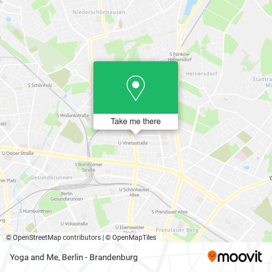 Yoga and Me map