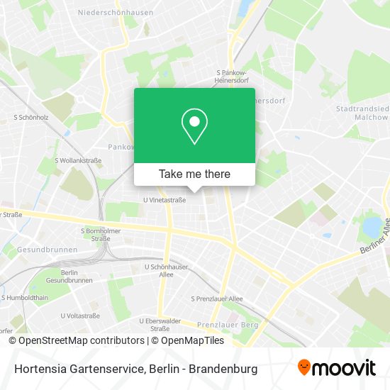 Карта Hortensia Gartenservice