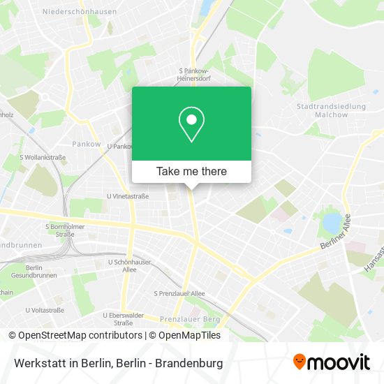 Werkstatt in Berlin map