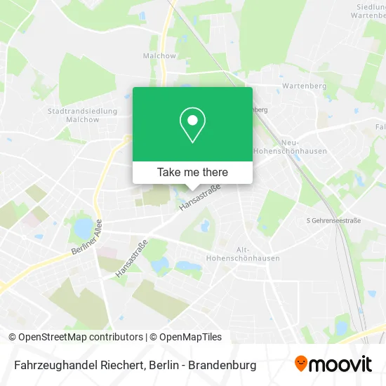 Карта Fahrzeughandel Riechert