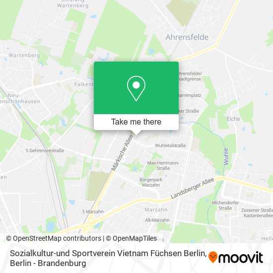 Sozialkultur-und Sportverein Vietnam Füchsen Berlin map