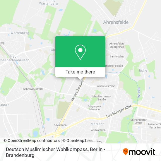 Deutsch Muslimischer Wahlkompass map