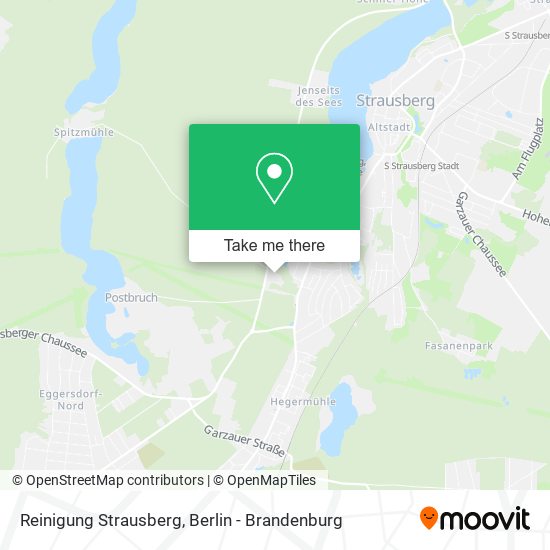 Reinigung Strausberg map