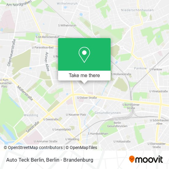 Auto Teck Berlin map