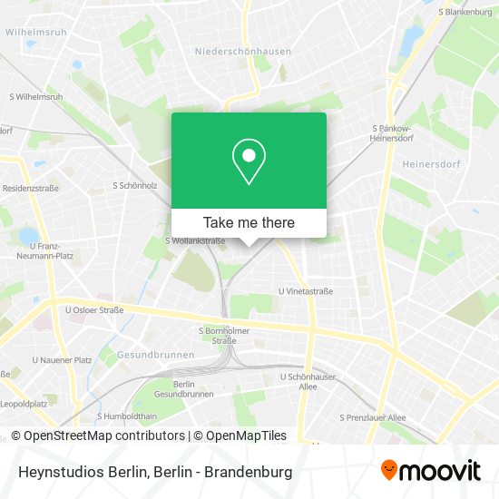 Heynstudios Berlin map