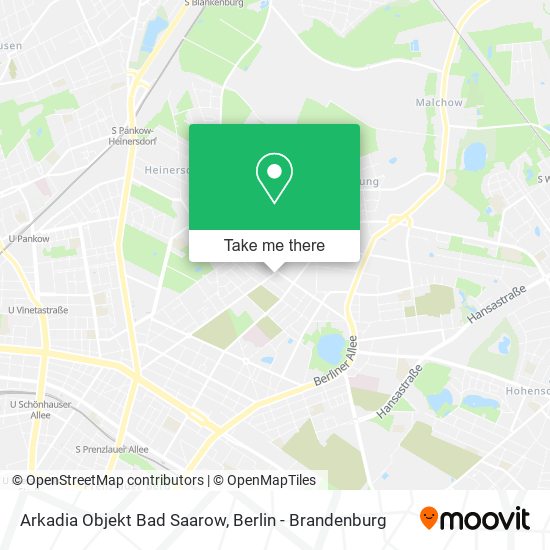 Arkadia Objekt Bad Saarow map