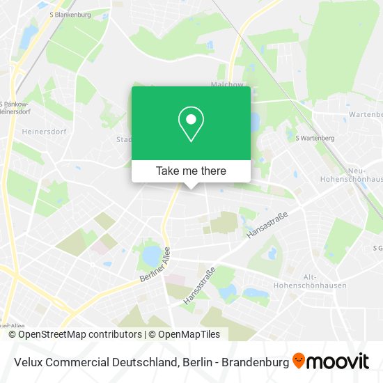 Карта Velux Commercial Deutschland