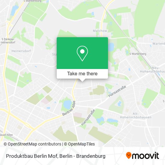 Карта Produktbau Berlin Mof