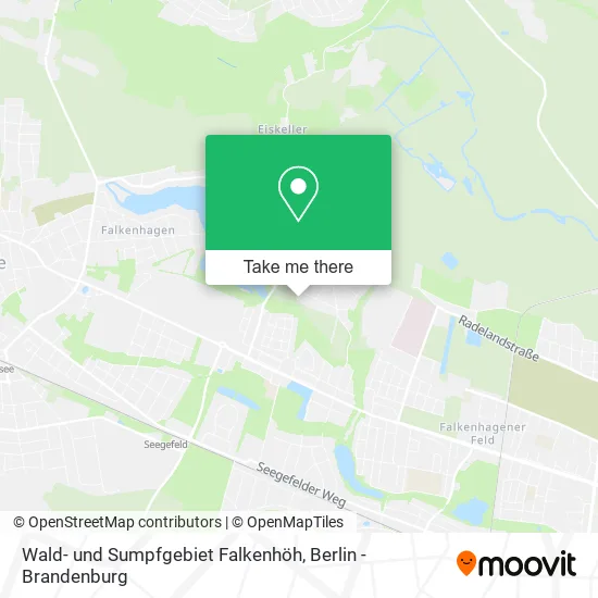 Карта Wald- und Sumpfgebiet Falkenhöh